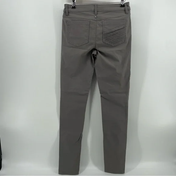 Prana Brenna Skinny Jeans Gray Ribbed Textured 8 - Picture 5 of 7